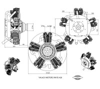 Valach VM R5-420 Sternmotor