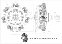 Valach VM R7-800 Sternmotor