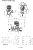 EPHIL X-20cc-R Benzin Modellmotor Elektrostarter