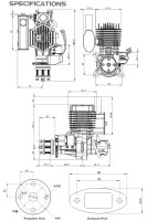 EPHIL X-38cc-S Benzin Modellmotor Elektrostarter