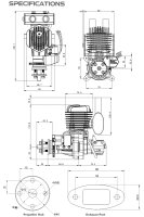 EPHIL X-38cc-R Benzin Modellmotor Elektrostarter