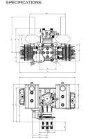 EPHIL X-40cc-B2 Benzin Modellmotor Elektrostarter