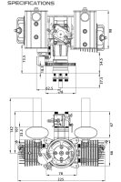 EPHIL X-76cc-B2 Benzin Modellmotor